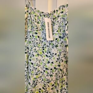 Urban Outfitters Green and White Dress Limes